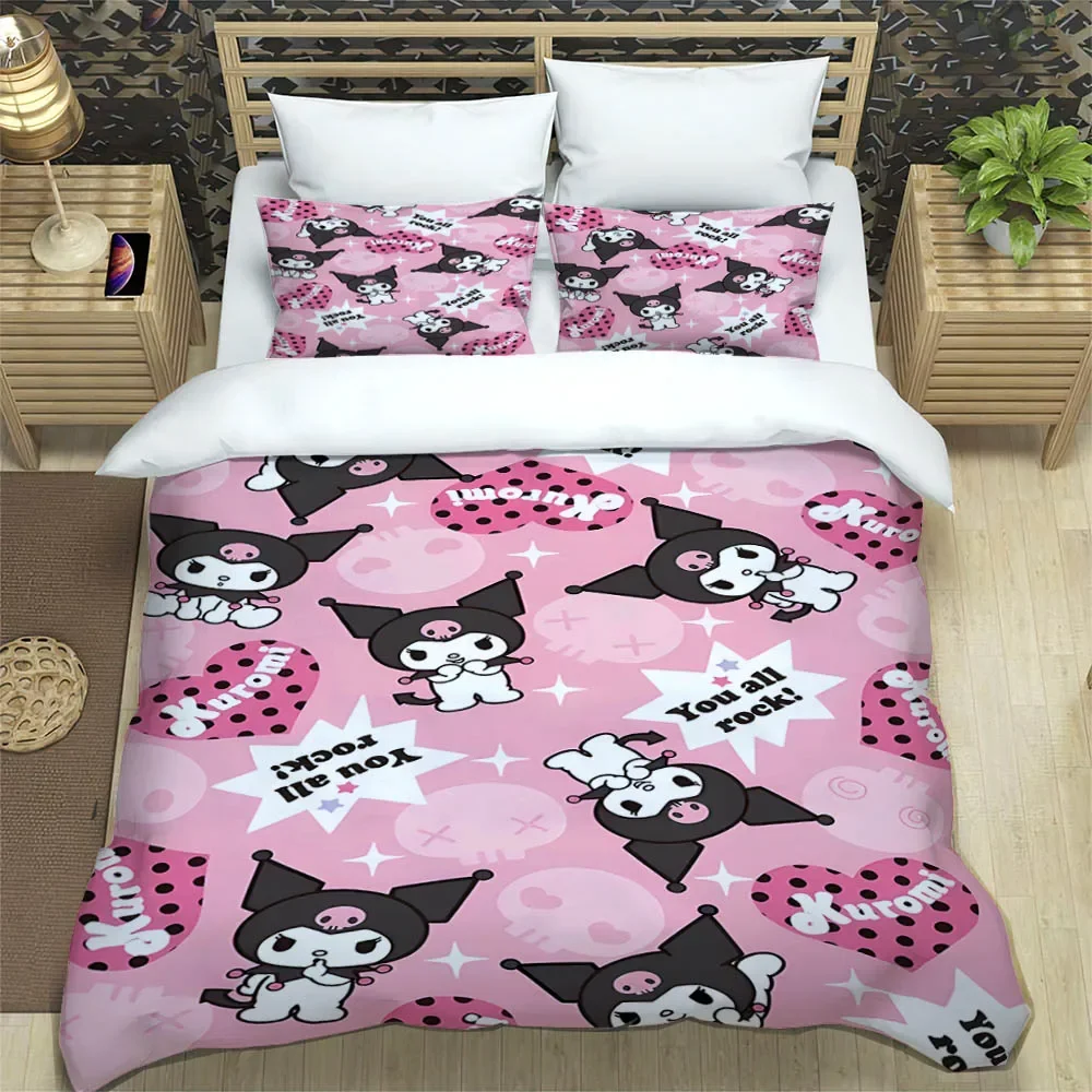サンリオ Kuromi ベッドカバー 140cm x 205cm ベッドシーツ クロミ｜サンリオオンラインショップ本店 - 公式