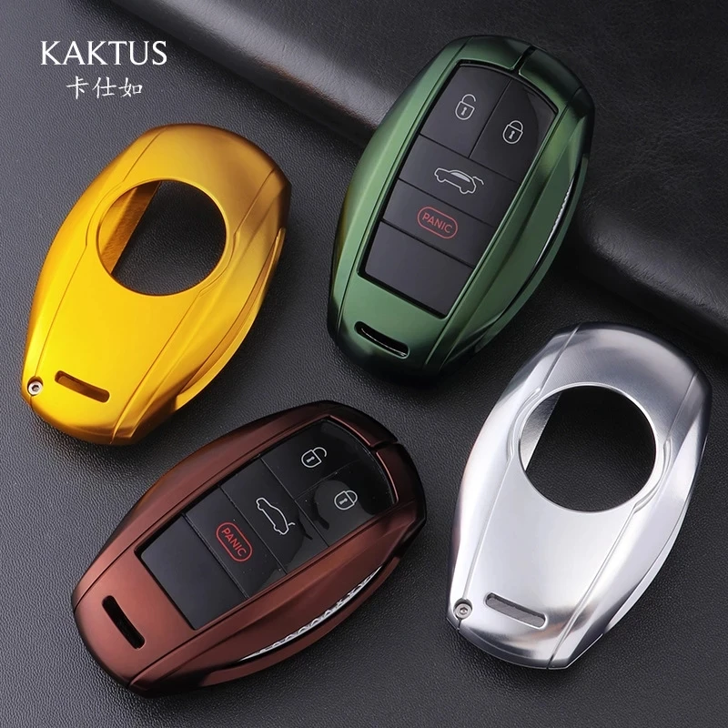 

KEYECU Aluminum Alloy Holder Protector Case Cover for Bentley Bentayga Continental GT Smart Remote Key