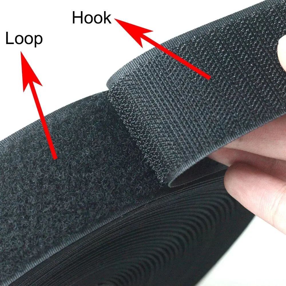 Hook and Loop Tape Nylon Heavy Duty Sticky Reusable Fastener Roll Strips Sewing Adhesive Velcros Tape 20-50mm 10M/Pair