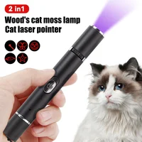 365 UV Veterinary Wood Lamp Pet Fungus Detection Waterproof Flashlight Skin Ultraviolet Light Cat Moss Tinea Light Black Mirror 1