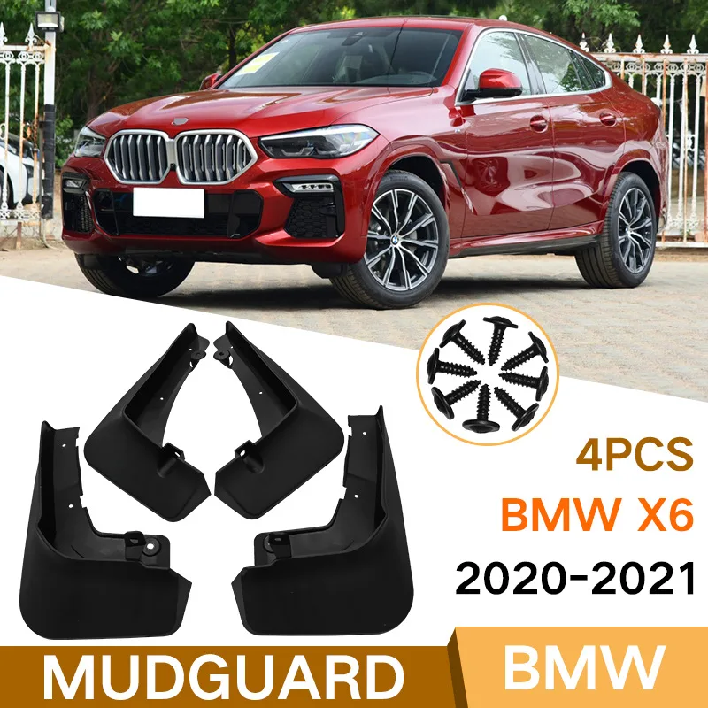 

Car Mud Flaps For BMW X6 2015-2019 F16 2020 2021 G06 M Sport X6 E71 2008~2014 Mudflaps Mud Flaps Fenders Splash Guards Mudguard