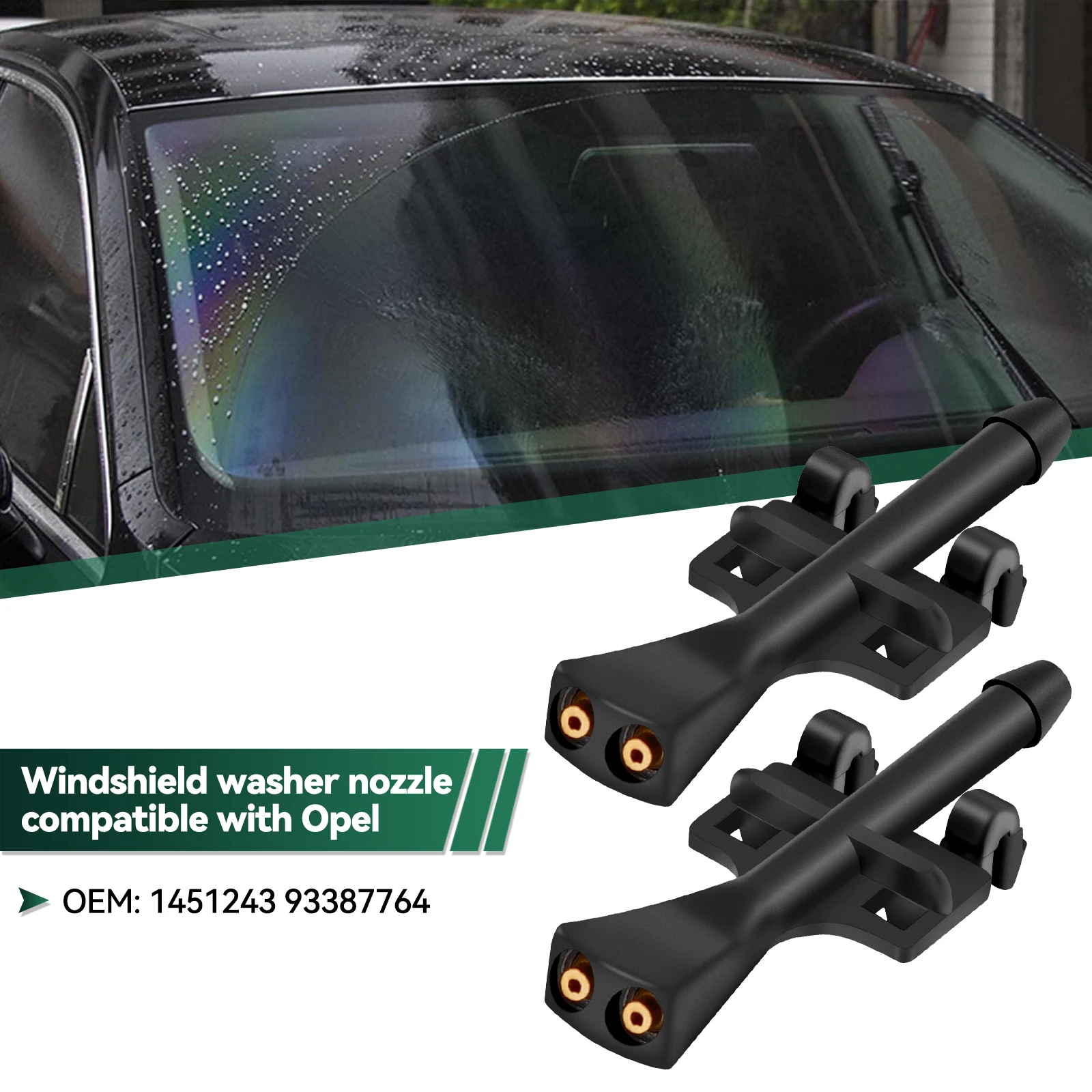 앞 유리 와셔 깍지 제트 스프레이 후드 액체 클립, Opel Vauxhall Meriva A 2010 2009 2008 2007 2006 2005 2004 2003, 2X