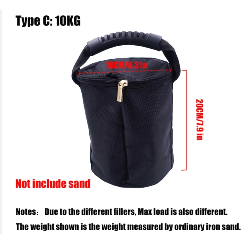 Portable Adjustable Kettlebell Power Sandbag Fitness Weightlifting Dumbbell With Handle Gym Yoga Workout Sand Bag