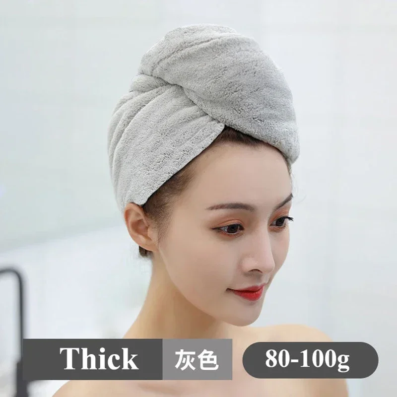 

Microfiber Dry Hair Towel Cap Shower Cap Strong Water Absorbent Triangle Hat Girl Washing Hair Quick-drying Wiping Hair Towel