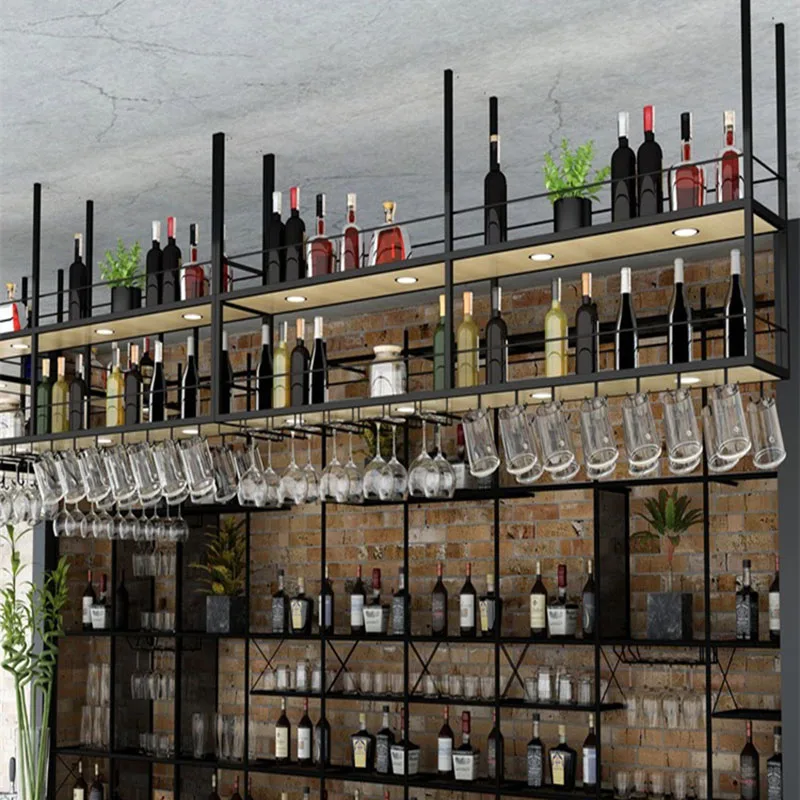 

Holder Liquor Wine Cabinets Cellar Cocktail Corner Free Shipping Bar Cabinet Commercial Mounted Stojak Na Wino Home Furniture