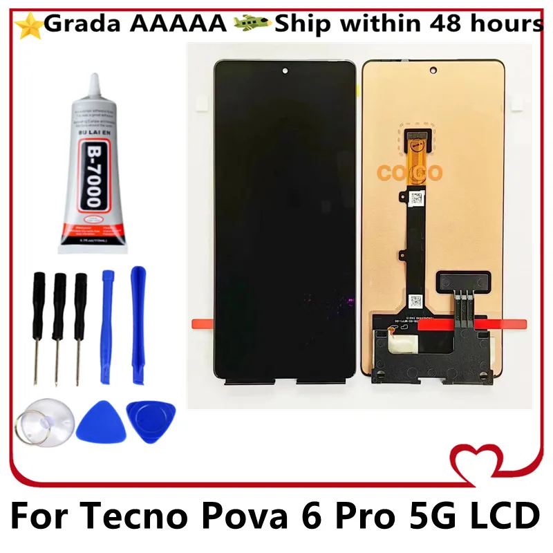

High Quality Original For Tecno Pova 6 Pro 5G LCD Display Touch Panel Screen Digitizer Assembly Pova 6 Pro 5G LCD Replacement