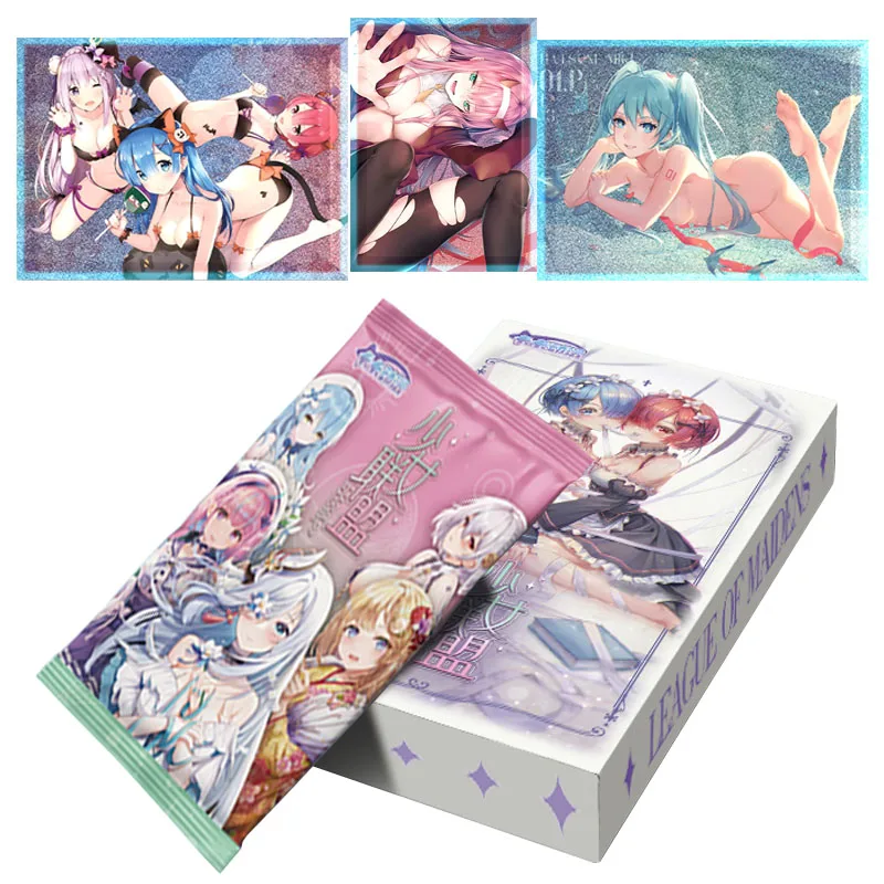 league-of-maidens-goddess-story-cards-booster-box-anime-game-for-girls-rare-limited-edition-folding-card-for-kids-christmas-gifts-toys