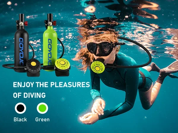 1L Mini Scuba Tank with Mask DOT Certified Portable Diving Air Tank 15 Minute Un