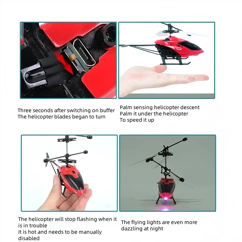 Mini Drone Télécommandé Rechargeable Jouet Enfant - 3 Couleurs