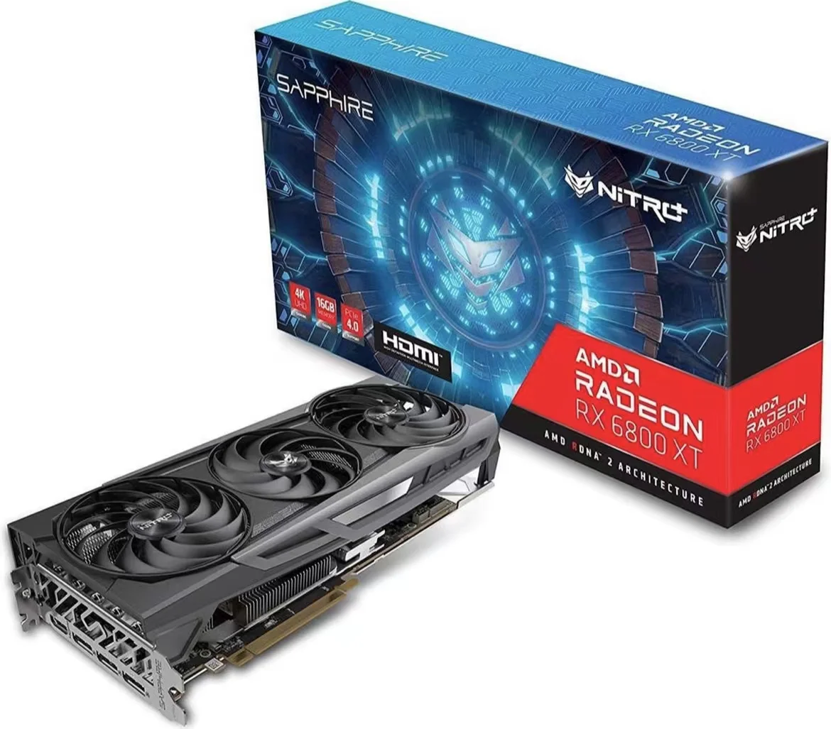 Best Seller Amd Rx 5700Xt 6600Xt 6700Xt 6800 6800Xt 6900Xt 6950Xt Saphire Nitro Amd Radeon Video Gpu Gaming Graphic Card