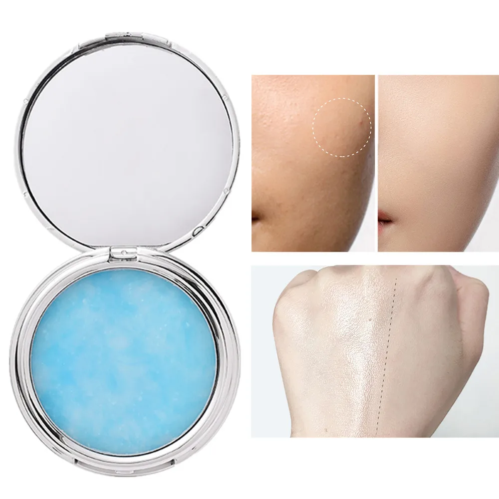Pressed Powder Foundation Setting Powder Compact Powder Face Powder Oil Control Makeup Powder Matte Finish Pressed Powder Full Coverage Pores Long Lasting Face Makeup Cosmetic