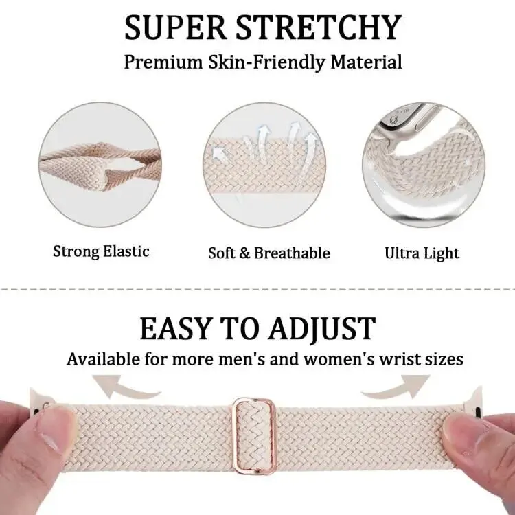 Watch Strap 5 Packs Braided Solo Loop Compatible with Apple Watch Band 38mm 40mm 41mm 42mm 44mm 45mm 49mm