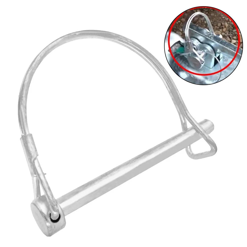 

Universal Safety Hitch Pin Lock D Shape Trailer Coupler Heavy Duty Towing Hook Stainless Steel Safety Hitch Pin Spring Pin