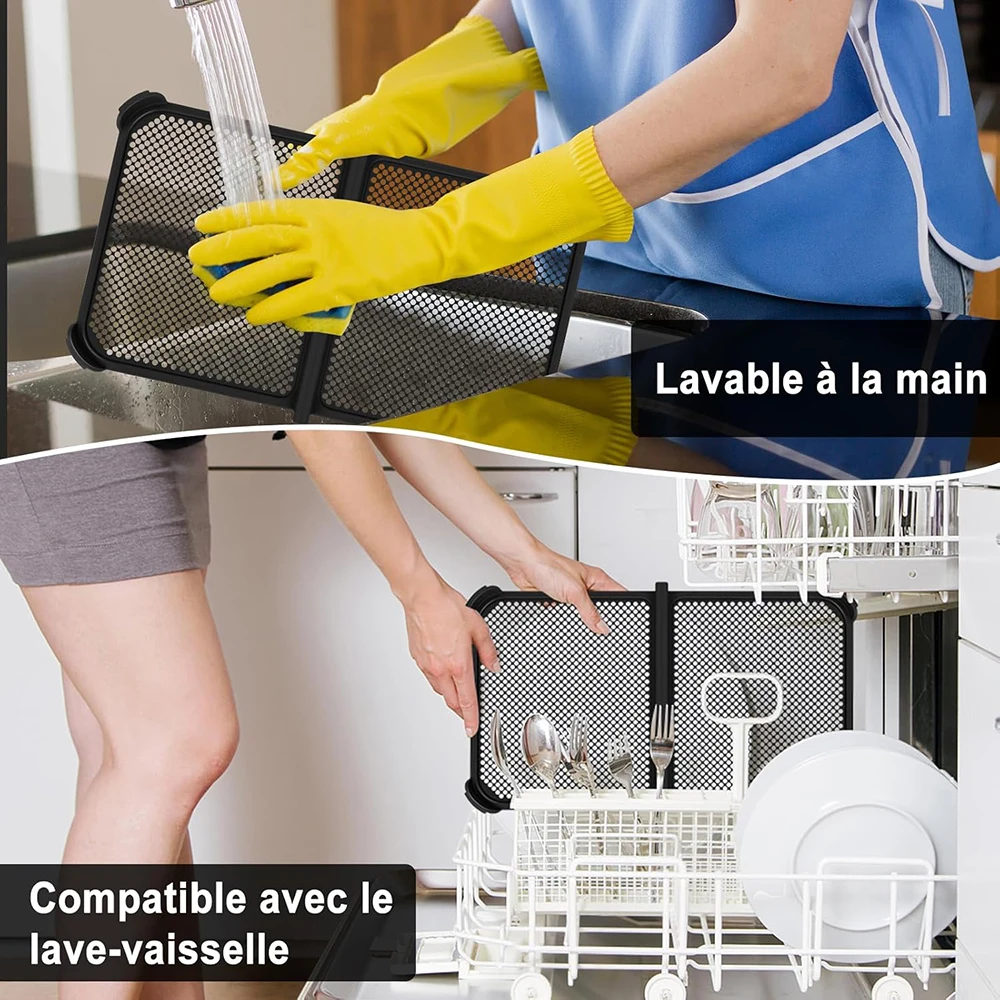Foldable Air Fryer Splash Guard Ninja AF500EU Reusable Silicone Anti Splash Ninja Foodi 10.4L Air Fryer Accessories