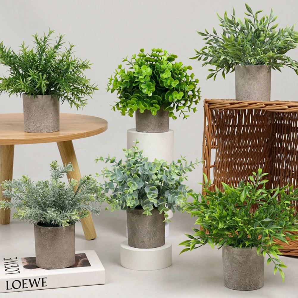 2 Pack Artificial Simulation pulp pot Nandina domestica in Pots Small House Plants for Home Office Desk Room Décor: 3 - 5 Days Free Delivery Only UK