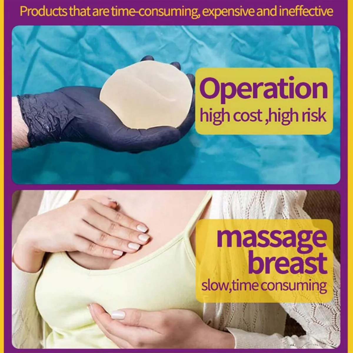 Breast massage essential oil increases muscle size, lifts and