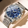 POEDAGAR Luxury Watch for Man Quartz Sports Men Watch Waterproof Luminous Stainless Steel Chronograph Men's Watches Clock Reloj 2