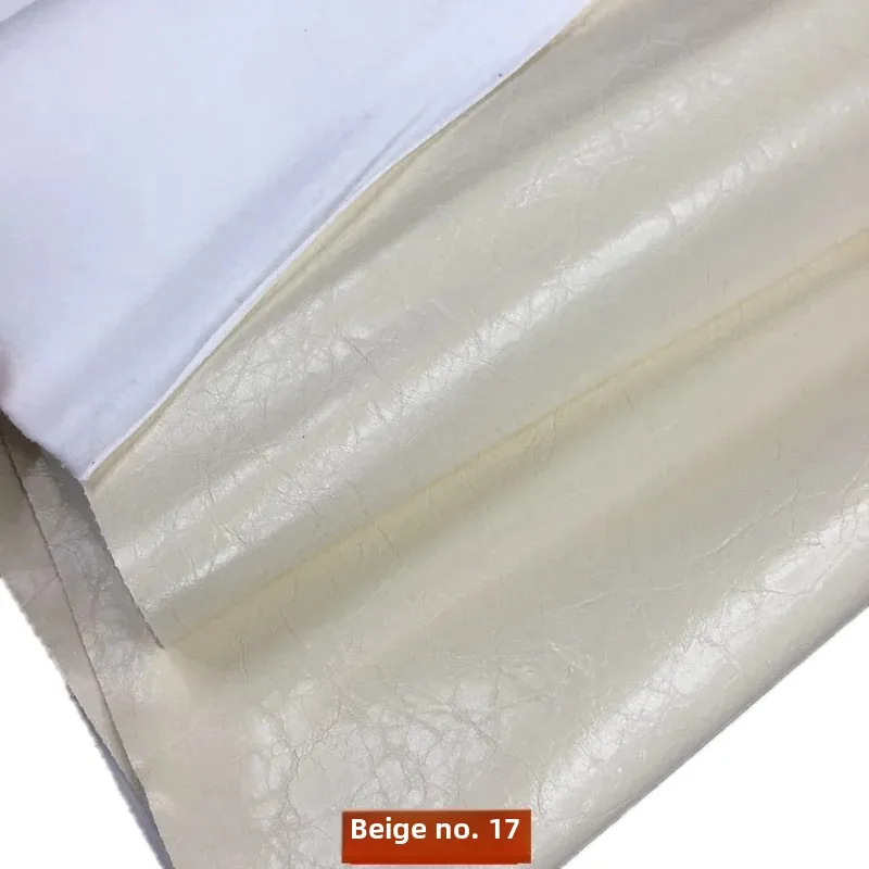 Thick PU Leather Fabric Crack Pattern Oil Wax Leather Bag Material Home Sofa Cross-Border Artificial Clothing Fa