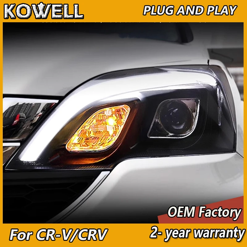 

Car Styling for Honda CR-V Headlight 2007-2011 CRV Head Light DRL Turn Signal High Beam Projector Lens