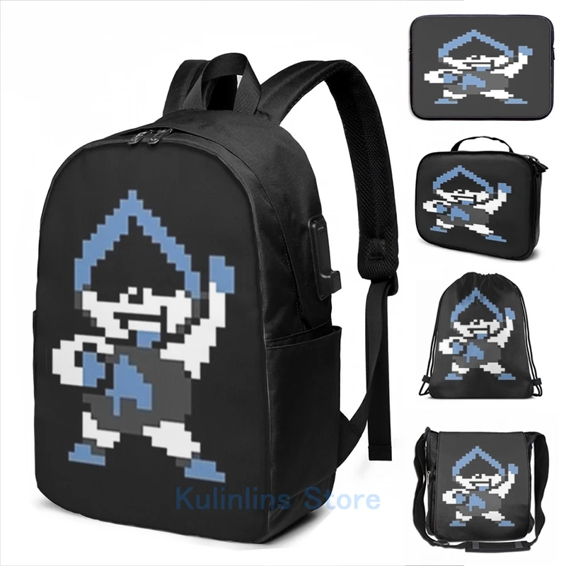 

Забавный графический принт Deltarune Lancer, рюкзак с USB-зарядкой, мужские школьные сумки, женская сумка, дорожная сумка для ноутбука