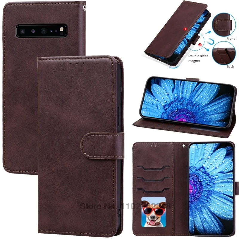 Deluxe Leather Flip Wallet Phone Case with Magnetic Closure