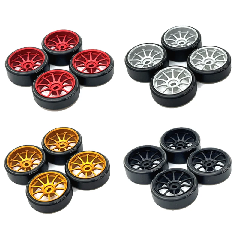 하드 플라스틱 드리프트 타이어 외경 27mm 휠 타이어, Wltoys 284131 K969 K989 P929 Mini Z 1/