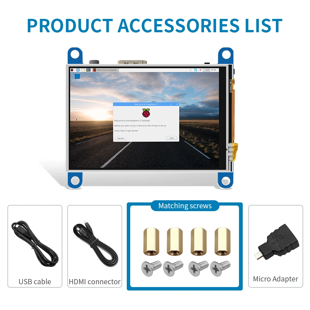 3.5 Inch LCD Monitor - Raspberry Pi Display With Resistive Touch Screen | 480x320 Pixel