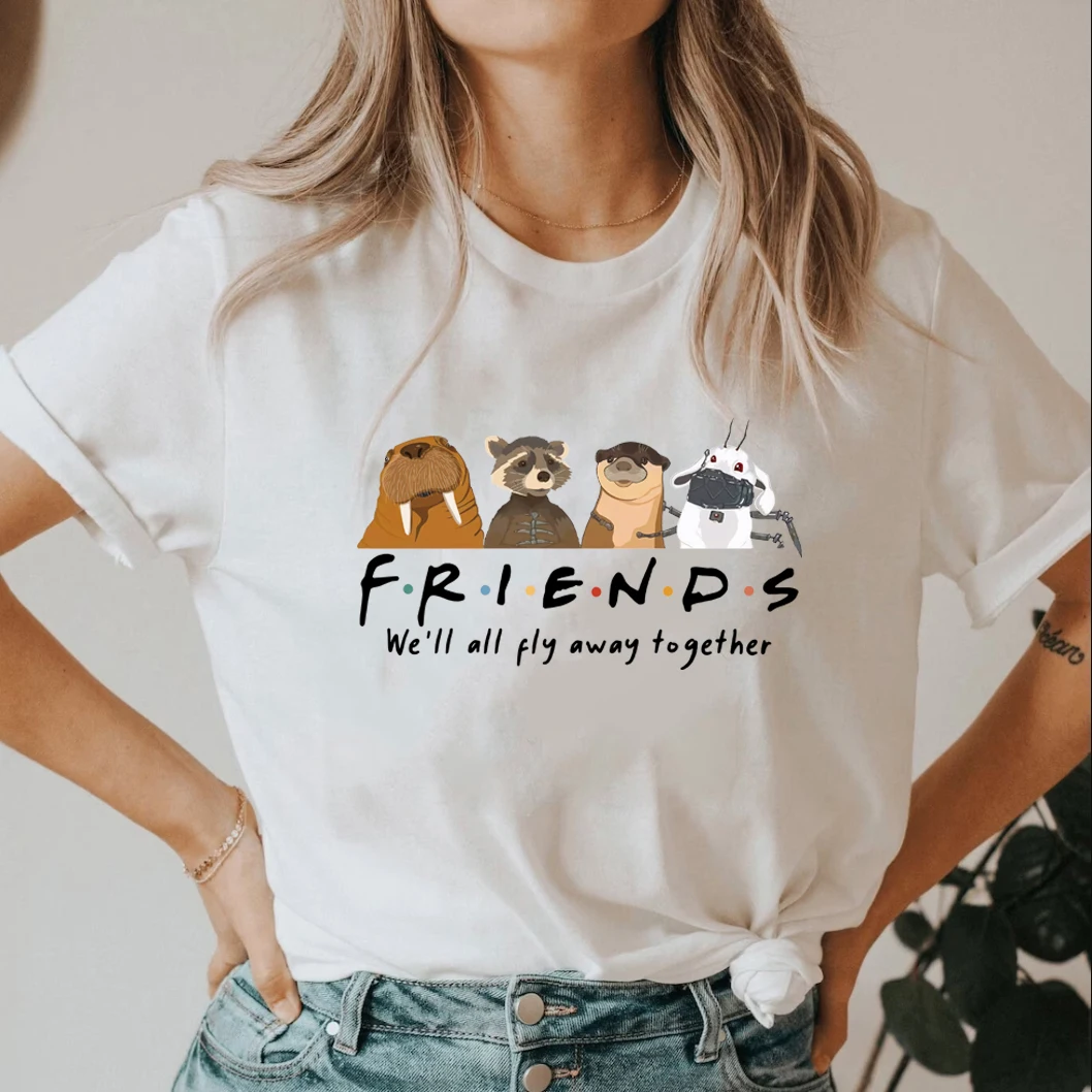 Rocket and Friends We'll Fly Away Together Inspired Streetwear Tee