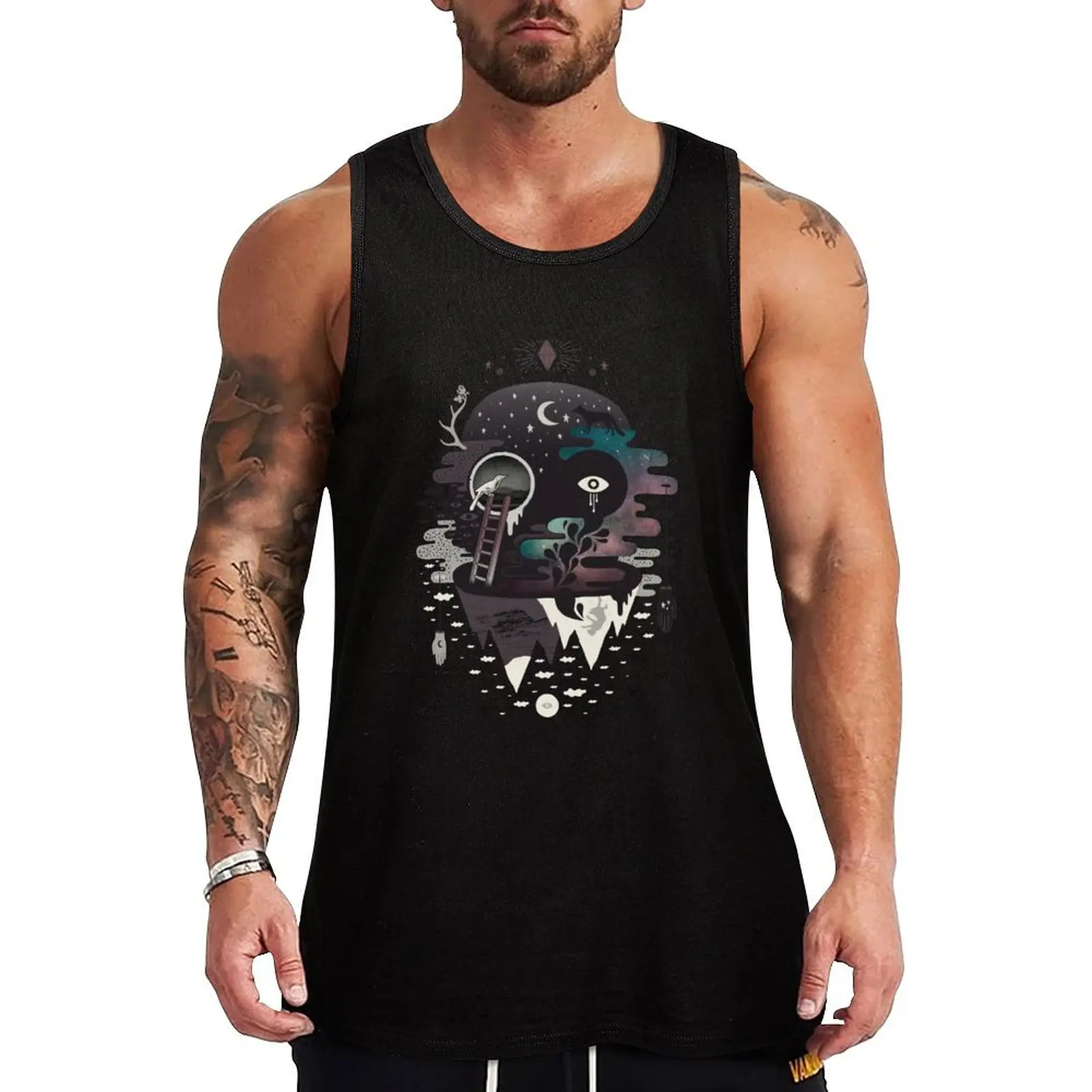 

Daemon Tank Top Fitness men clothing Gym wear