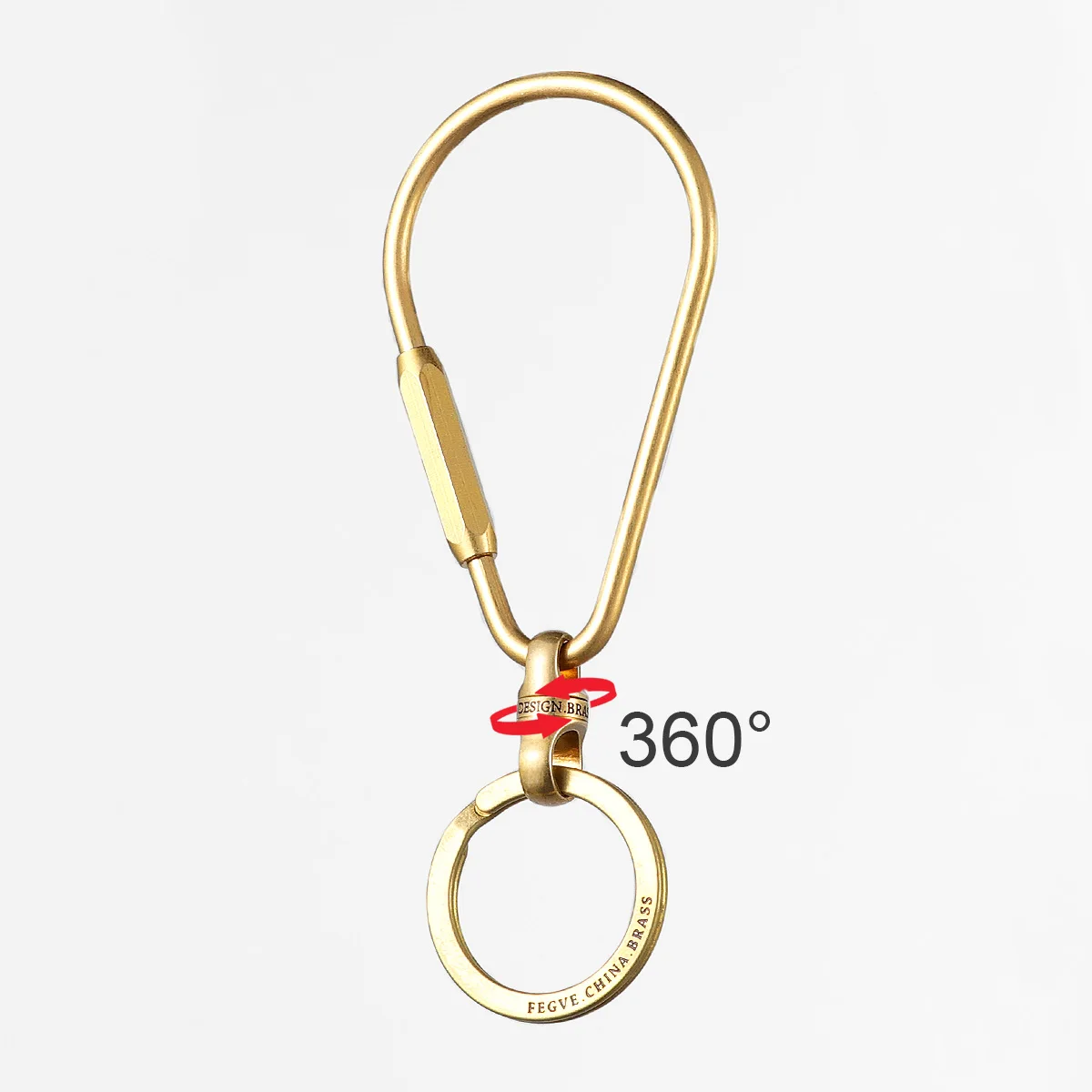 Brass Keyring Spin Rotatable for Car Key Chain Ring Holder Stainless Steel Copper EDC Tool Keychain Accessories Conn