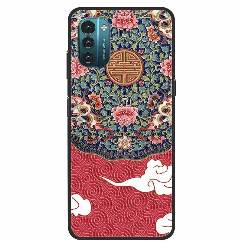 3D Flower Embossed Soft Silicone Protective Phone Case - Stylish Bumper Cover