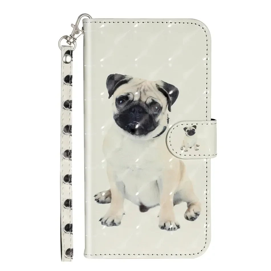 Chic Leather Flip Wallet Case with Card Slots - Cute Design
