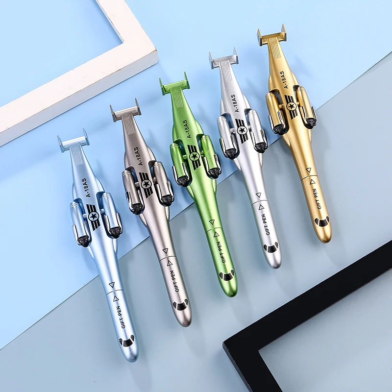 1Pc Creative Stationery Helicopter Airplane Shape Gel Pen 0.5MM Foldable And Deformable PenFun Student Writing Supplies Boy Gift