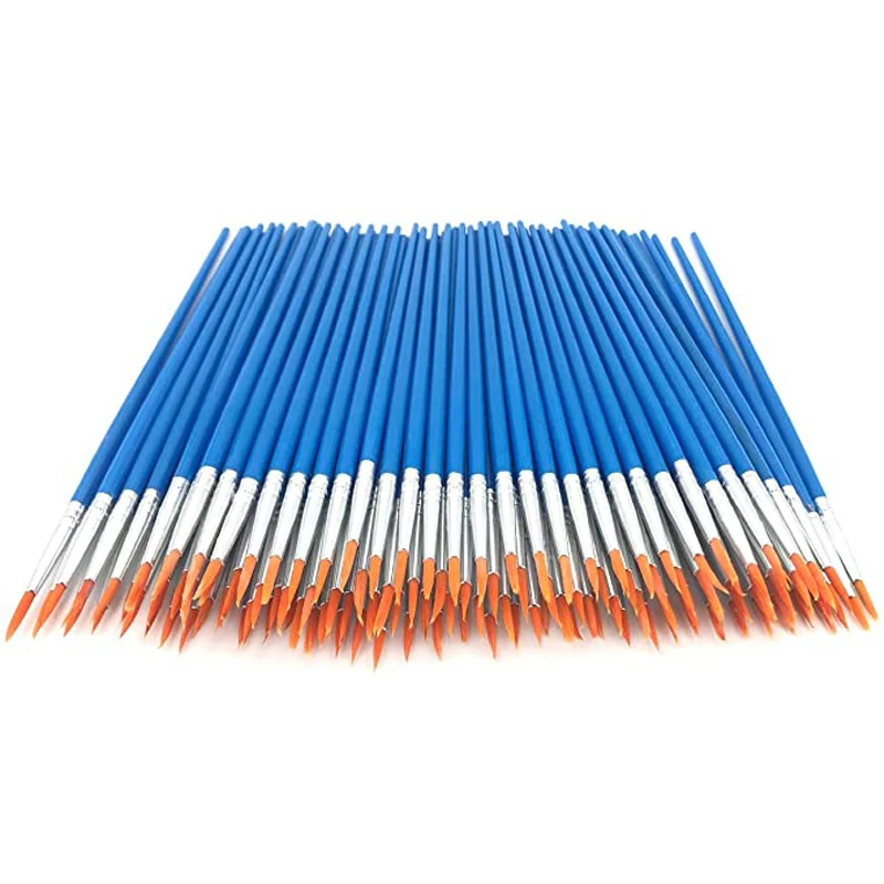 50 Pcs Flat Paint Brushes for Touch Up, Anezus Small Paint Brushes