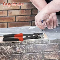 Pince professionnelle à double tête pour carreaux en céramique, pour couper et casser, outil manuel robuste pour carrelage métallique, pour le bricolage et 3
