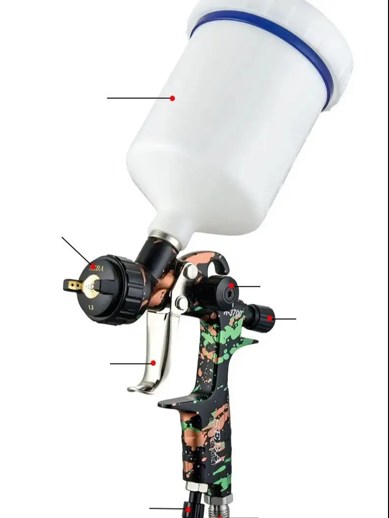 SEBA  ڵ  Ʈ ̰,  ߷   й,  귯, ڵ  , 600ml HVLP, 1.3mm