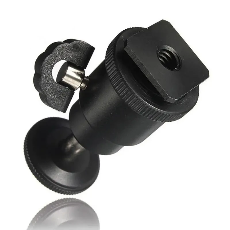 Hot Sale 1/4 Hot Shoe Adapter Cradle Ball Head with Lock for Camera Tripod LED Light Flash Bracket Holder Mount
