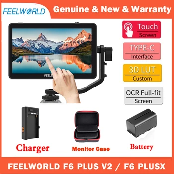 FEELWORLD F6 PLUS 5.5 인치 온 카메라 DSLR 필드 모니터 HDR 3D Lut IPS FHD 1920x1080 비디오 포커스 assis가 장착 된 터치 스크린 모니터