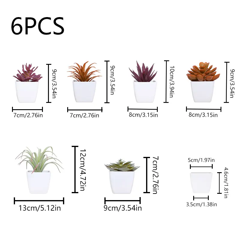 1 Set Simulation Mini Potted Plant