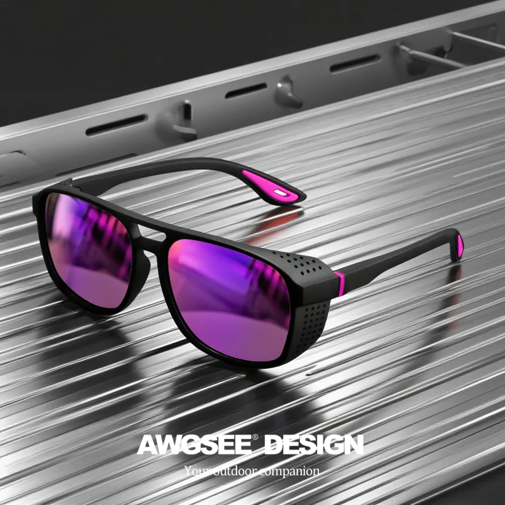 Polarized Sports Sunglasses - Trendy UV400 Windproof Anti-Glare Unisex Outdoor Eyewear