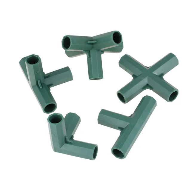 2Db 16 Mm -Es Műanyag Pvc Cső Illesztő Stabil Tartó Nagy Teherbírású Virágállvány Üvegházhatású Keret Épület Csatlakozó Kerti Szerszám 5 Típus - Image 4