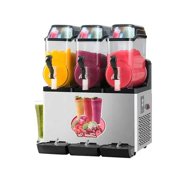 Hot Sale Commercial Large Capacity 45L 3Tanks Slush Machine/ Electric Fully Automatic Slushie Machine 4