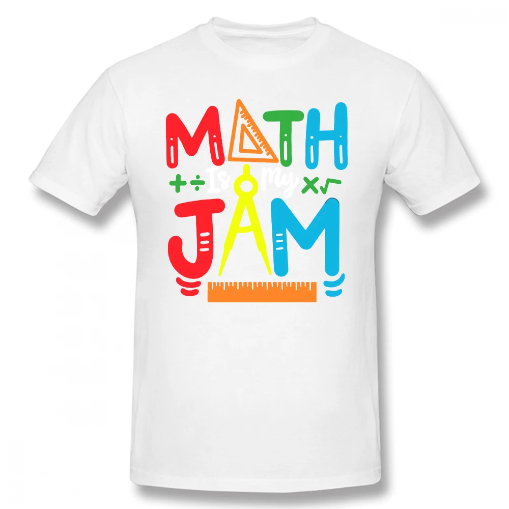 Teacher Student Math Is My Jam Summer Men's Short Sleeves Cadeau Tees Funny T-Shirt Clothes Unisex Tops_voghion.com