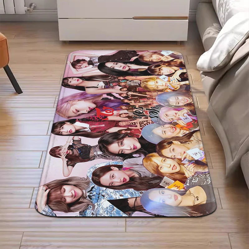 

KPOP-Twice Welcome Mat Bathroom Rug Custom Room Rugs Entrance Carpet Bedroom Mats Home Carpets Bath Foot Kitchen Prayer Door