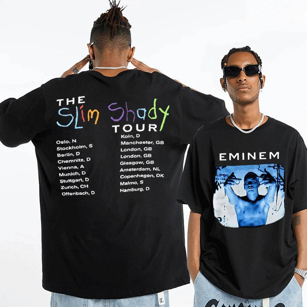 TeeShirtPalace Eminem New Logo Slim Shady T-Shirt Small Nero