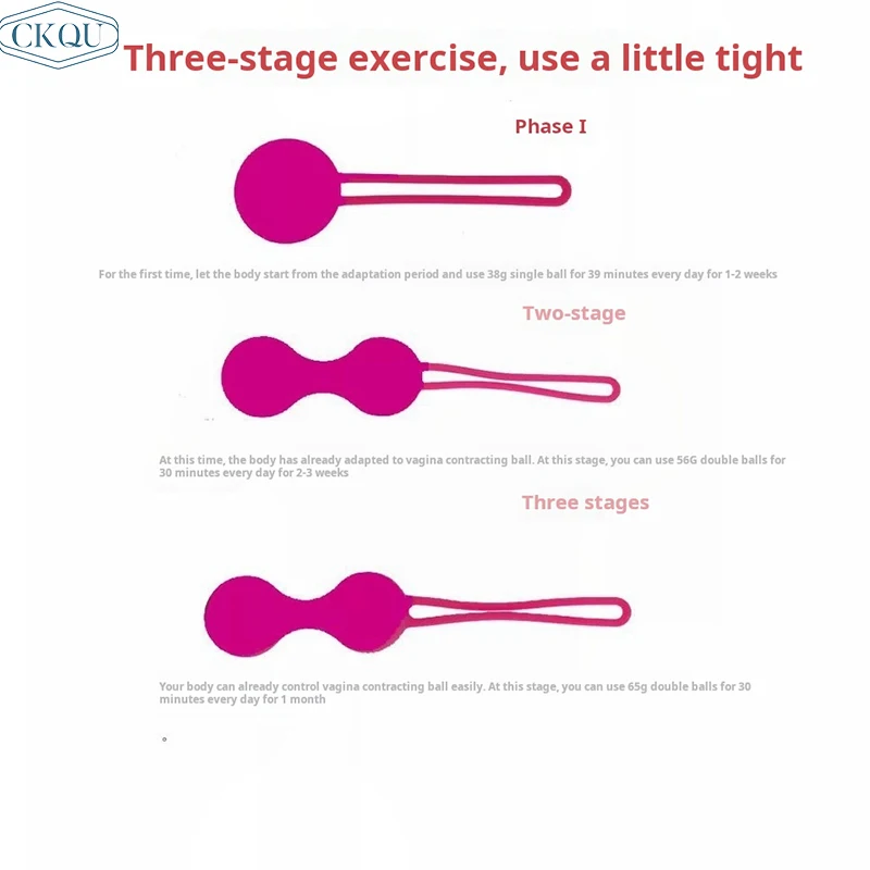 Women's Tightening Exercise Ball Intimate Tightening Vagina Muscle Trainer Ball Egg Intimate Sex Toys for Woman 20+ Adults