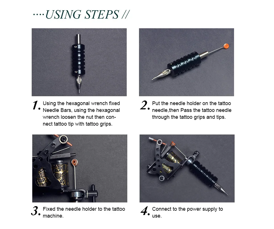 S017d680b1e95422d8d3e5876b7bcf326P Tattoo Machines Kit for Beginner 5ml Black Ink Power Supply Grips Body Art Design Tools Set Tattoo Permanent Makeup Supplies Kit Mallzona