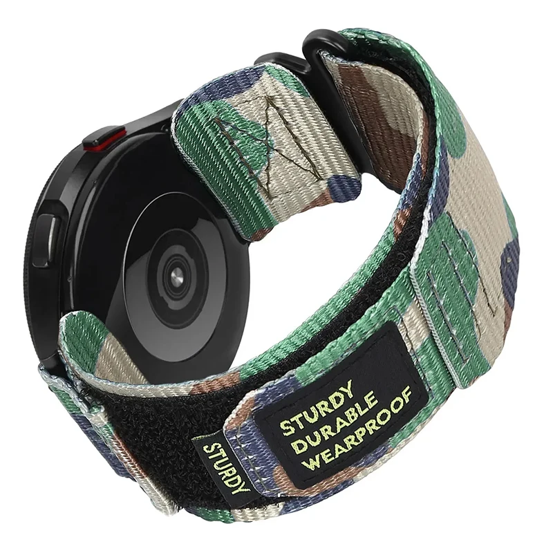 Camouflage Nylon Watch Strap - 22mm/20mm Adjustable Band
