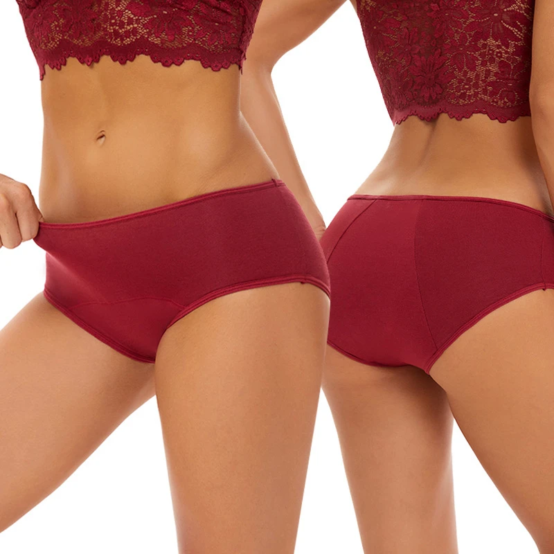 1pcs Very Abundant Menstrual Panties Woman Breathable Women's cotton briefs Low Waist Physiological Period Underwear For Women