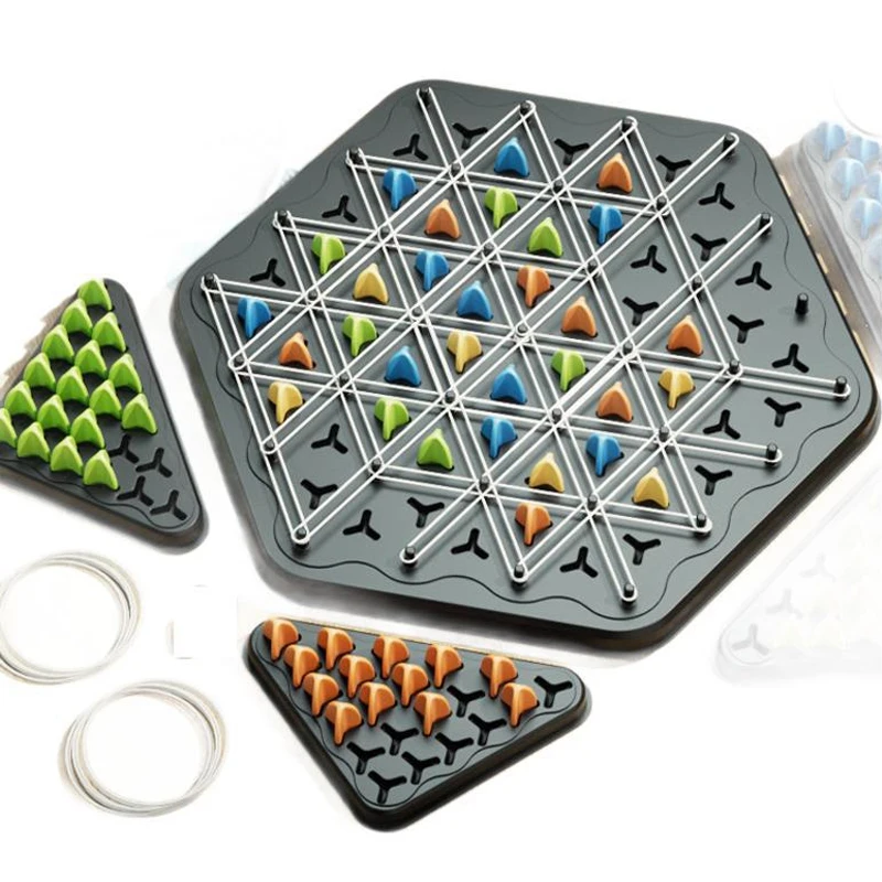 tapple board game Cross border triangle chain chess table puzzle game family parent-child interactive exercise logic toys 4